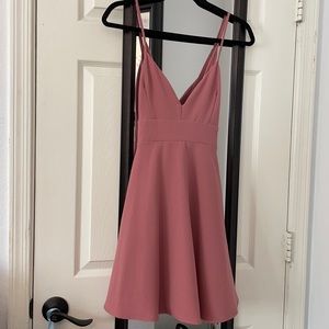 Mauve Pink Mini Dress
